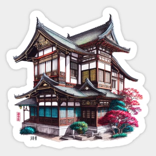 The houses of Ōsaka Sticker